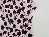 Ashley Brooke Damen Freizeitkleid Gr. 40 Pink Blumenmuster Feminin Kurzarm 3