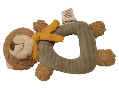 Sterntaler Greifling Bär Strukturmuster Braun 17cm Stoff Kunststoff Baby