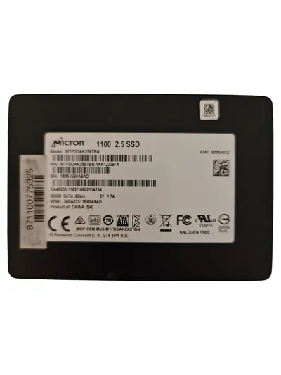 Micron 1100 SSD 256GB 2.5 Zoll SATA 6Gb/s Festplatte MTFDDAK256TBN