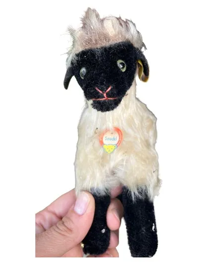 Steiff Snucki Schaf Baby Kuscheltier Vintage Mehrfarbig 16 cm