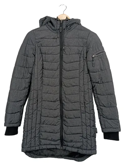 SUBLEVEL Steppjacke Damen Kapuzenjacke Winterjacke Grau XS