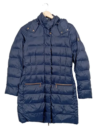 Emporio Armani Damen Steppjacke Gr. 36 Blau Sportlich Daunenmantel