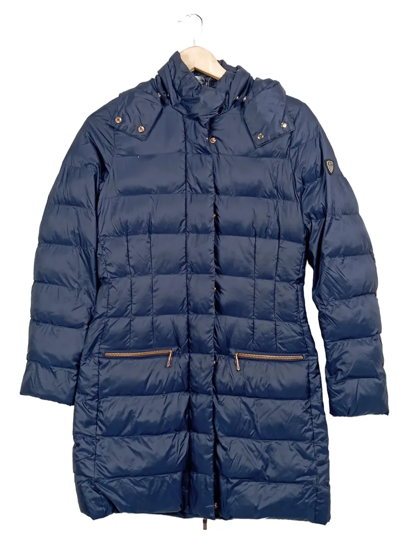 Emporio Armani Damen Steppjacke Gr. 36 Blau Sportlich Daunenmantel 1