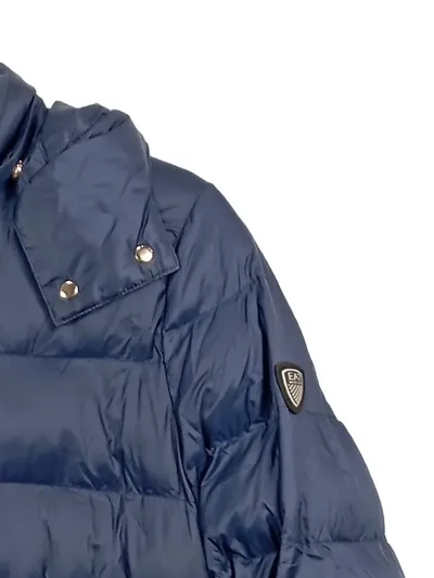 Emporio Armani Damen Steppjacke Gr. 36 Blau Sportlich Daunenmantel