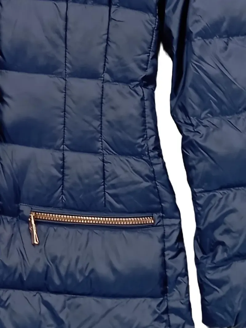 Emporio Armani Damen Steppjacke Gr. 36 Blau Sportlich Daunenmantel 5