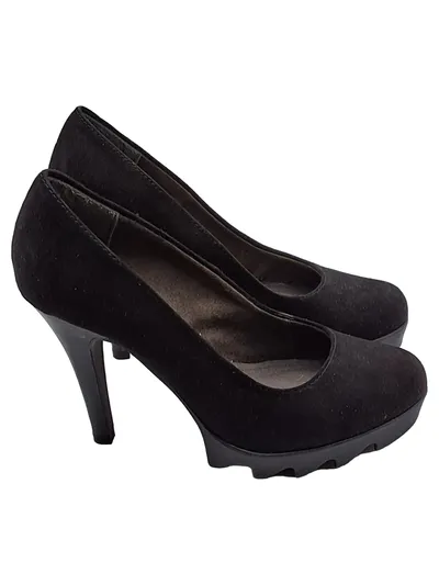 Tamaris Damen Plateau Pumps Schwarz Gr. 36 High Heels Elegant