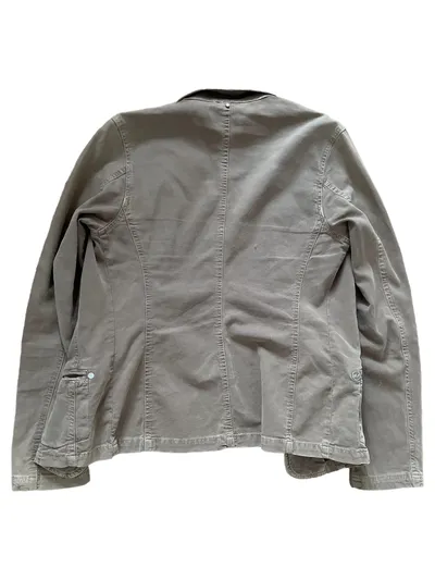 LIU JO Damen Blazer Gr. 42/XL Beige Casual Baumwolle