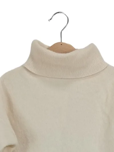 8 BY YOOX Damen Strickkleid Rollkragen Midi Beige Gr. 36;S Komfortabel