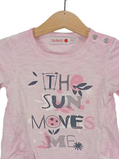 Boboli Langarmshirt Mädchen Gr. 86 Rosa Casual Baumwolle