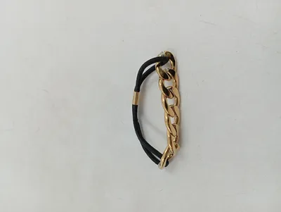 Purelei Haargummi Haarschmuck Gliederketten-Detail Gold Elegant Damen