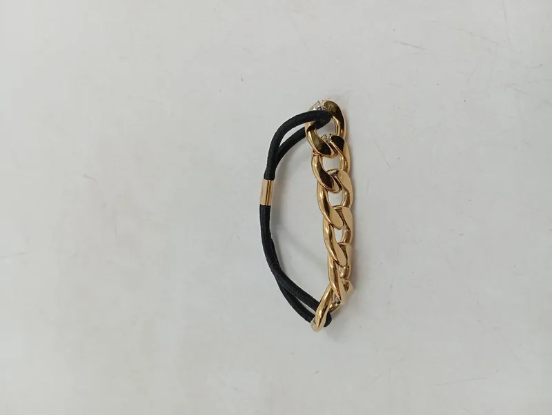 Purelei Haargummi Haarschmuck Gliederketten-Detail Gold Elegant Damen 2