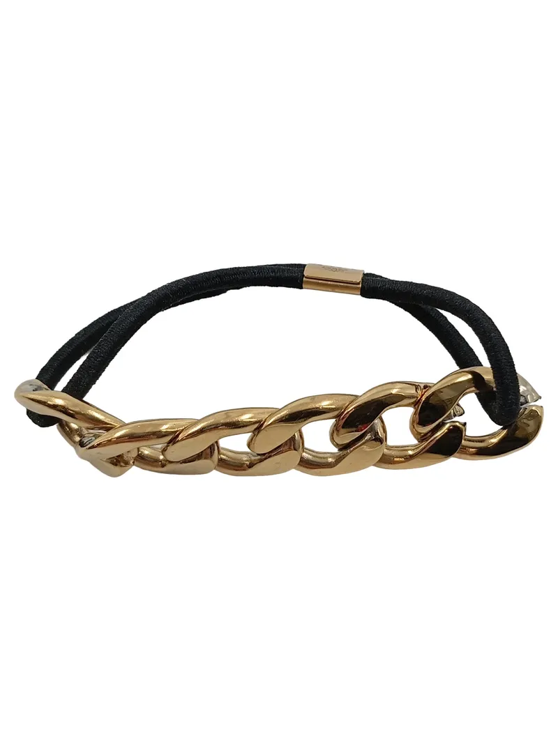 Purelei Haargummi Haarschmuck Gliederketten-Detail Gold Elegant Damen 3