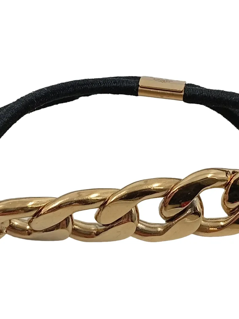 Purelei Haargummi Haarschmuck Gliederketten-Detail Gold Elegant Damen 4