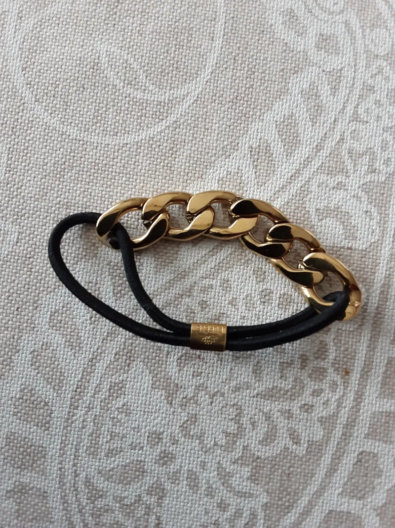 Purelei Haargummi Haarschmuck Gliederketten-Detail Gold Elegant Damen 7