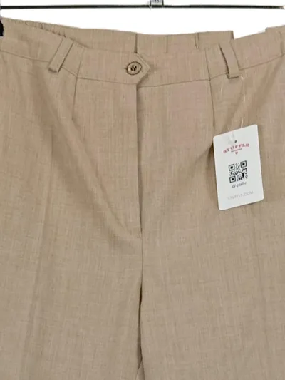 Atelier Goldner Schnitt Damen Anzughose Business Hose Beige Gr. 44