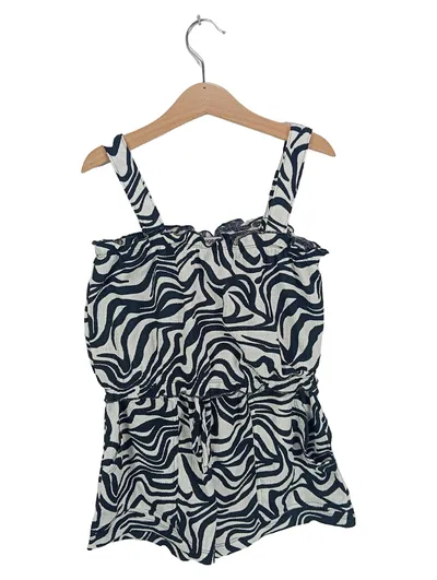 Pageone Young Kinder Zebra Print Crop Top & Shorts Set Gr. 134/140 Mehrfarbig