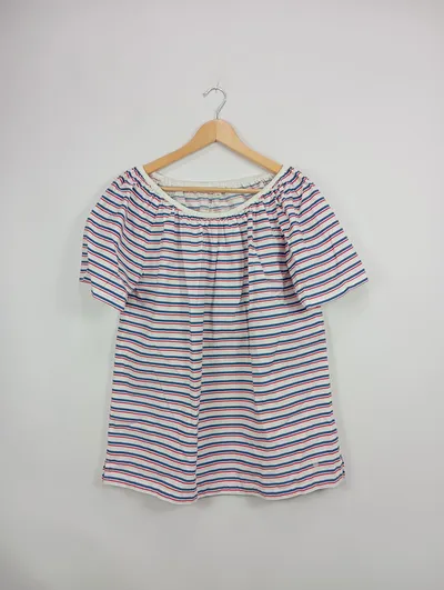 BASEFIELD Damen T-Shirt XL Gestreift Mehrfarbig Casual