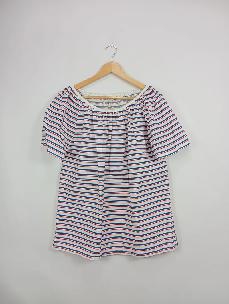 BASEFIELD Damen T-Shirt XL Gestreift Mehrfarbig Casual 2