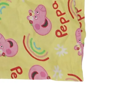 Peppa Wutz Kinder T-Shirt Gr. 104 Gelb Kurzarm Tiermotiv Baumwolle