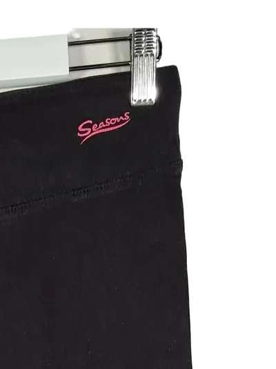 SEASONS Damen Capri Leggings Schwarz Gr. 40/42 Sportlich Stretch