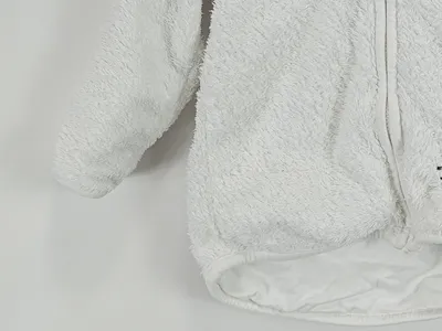 Hello Kitty Fleecejacke Kinder Mädchen Gr. 86 Weiß Kapuze Logo Print