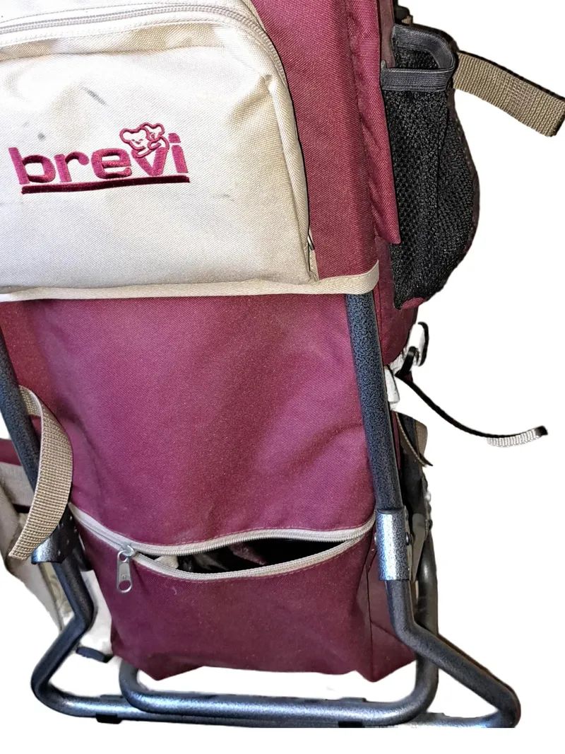 Brevi Babytrage Rot Polyester Praktisch Outdoor Rückentrage 4