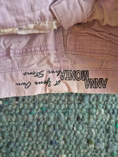 Anna Montana Damen Jeans Straight Leg Hose Gr. 42 Lila Casual