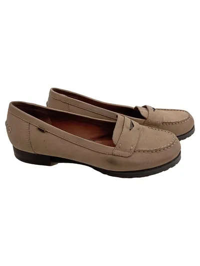 Marc O'Polo Damen Loafer Slipper Leder Beige Gr. 41