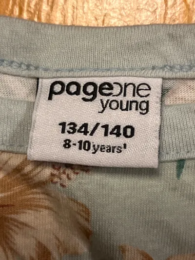 pageone young Kinder Crop Top 134/140 Mehrfarbig Blumenmuster
