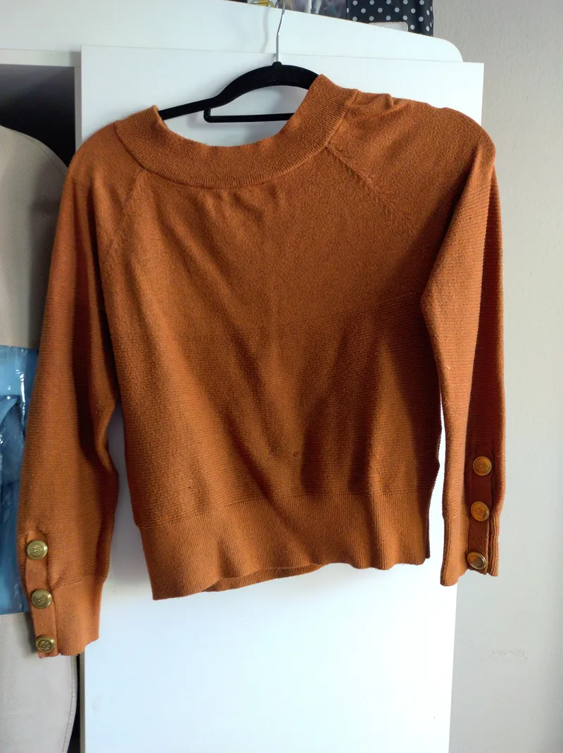 Ashley Brooke Damen Pullover Gr. 34/XS Grau Pailletten Modisch 4