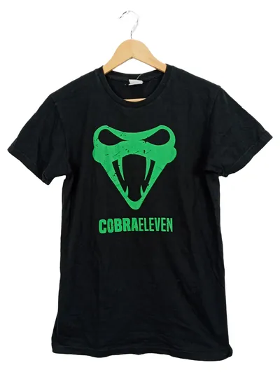CobraEleven Herren T-Shirt Schlangenmotiv Schwarz Gr. S Casual