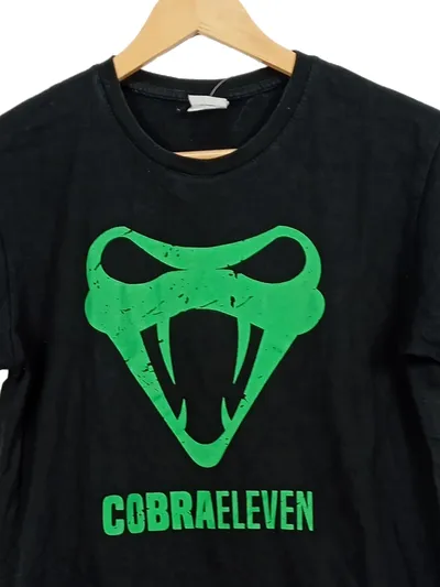 CobraEleven Herren T-Shirt Schlangenmotiv Schwarz Gr. S Casual