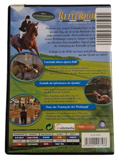 Abenteuer auf dem Reiterhof 2 Die Verschwörung PC CD-ROM Ubisoft Pferdespiel