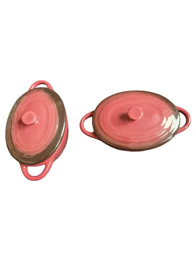 Fareast Import Logistics Auflaufform Keramik Rosa Praktisch 1500ml