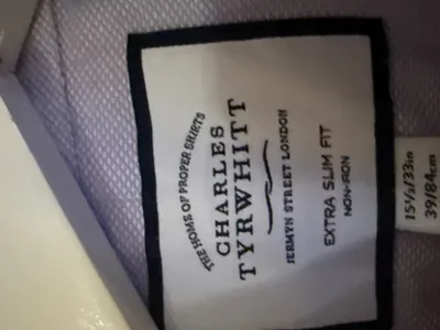 Charles Tyrwhitt Herren Business Hemd Rosa Gr. 39 (48/M) Extra Slim Fit