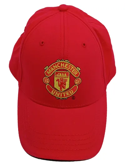 Manchester United Fan Basecap Kappe Mütze Rot Logo Herren