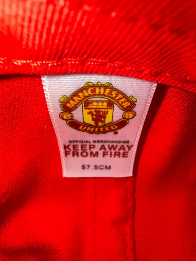 Manchester United Fan Basecap Kappe Mütze Rot Logo Herren