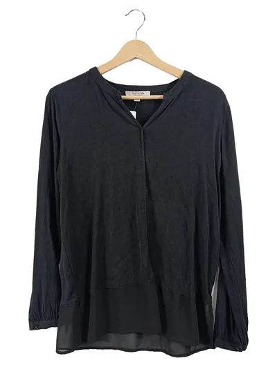 Comma Pullover Damen Langarm Schwarz Gr. 36 S Casual