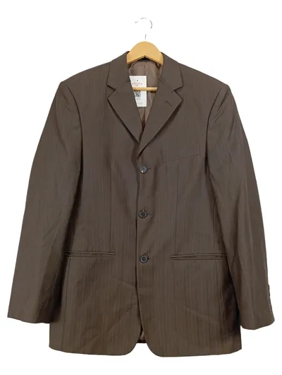 CANDA Herren Sakko Gr. 46 Braun Gestreift Business Anzugjacke