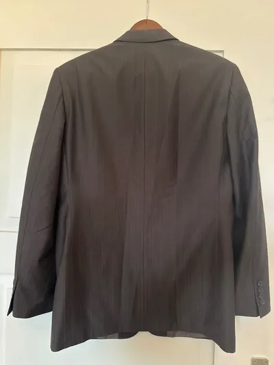 CANDA Herren Sakko Gr. 46 Braun Gestreift Business Anzugjacke