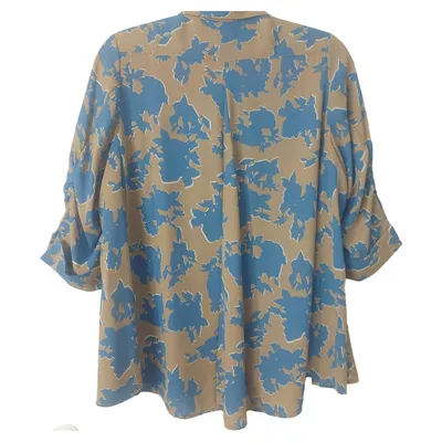 Steffen Schraut Hemdbluse Blumenmuster 3/4 Arm Elegant Mehrfarbig 38