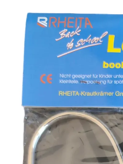RHEITA Buchstütze Leseständer gelb Kunststoff Metall 21cm Höhe 17cm Breite