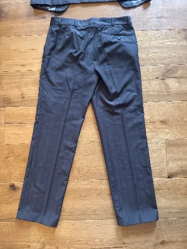 CANDA Herren Anzughose Nadelstreifen Business Elegant Braun Gr. 46