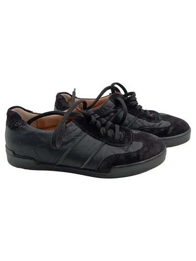 LLOYD Herren Sneaker Schnürschuhe Leder Schwarz Gr. 39 Casual