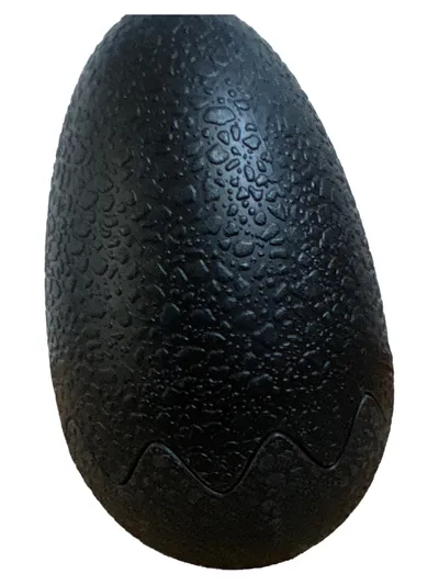 TOYMONSTER Eierbecher Ei Modern Schwarz Kunststoff 10cm