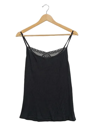 SPEIDEL Damen Top mit Spitze Gr. 42/XL Schwarz Modal Elasthan
