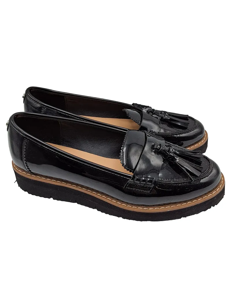 Anna Field Loafer Slipper Damen Quasten Business Klassisch Schwarz Gr. 39 1