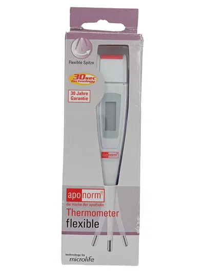 aponorm Fieberthermometer flexible digitale Messung wasserfest Signalton