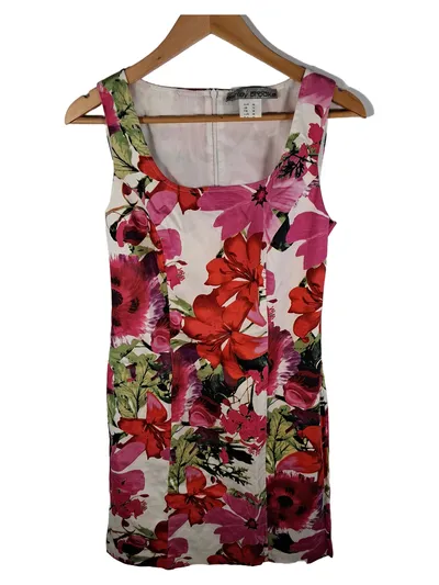 Ashley Brooke Damen Sommerkleid Blumenmuster Mehrfarbig Gr. 36