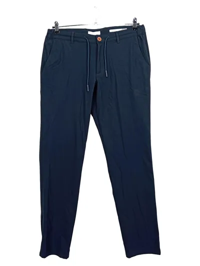 Daniel Hechter Herren Stoffhose Gr. 34 Blau Sportlich